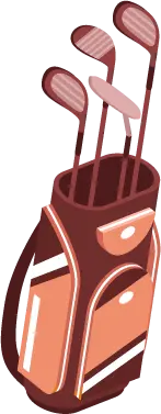 ゴルフバッグのイラスト