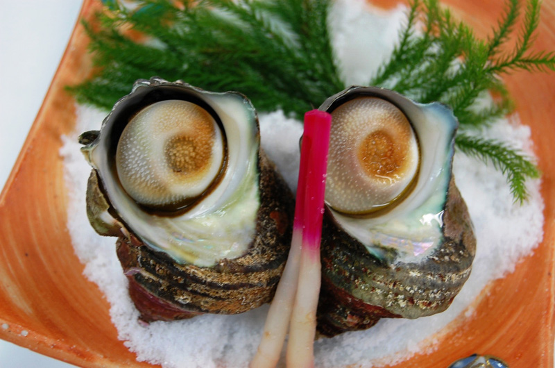 一志温泉/さざえのつぼ焼き