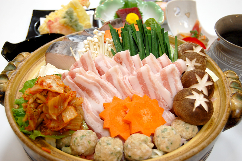 一志温泉食事/キムチ鍋コース