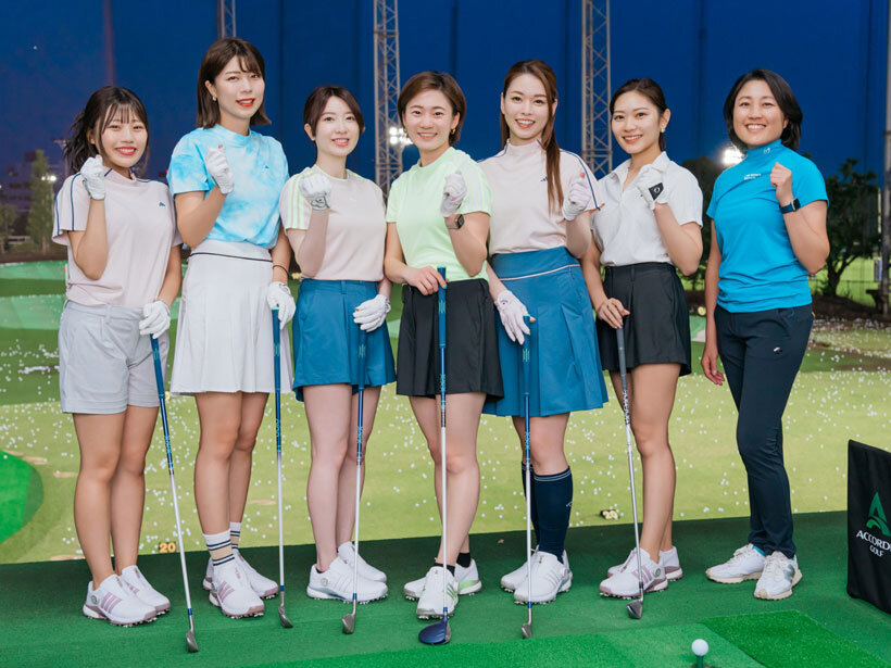 GINGERゴルフチームが、コースでの実践を想定した傾斜対策を猛特訓！