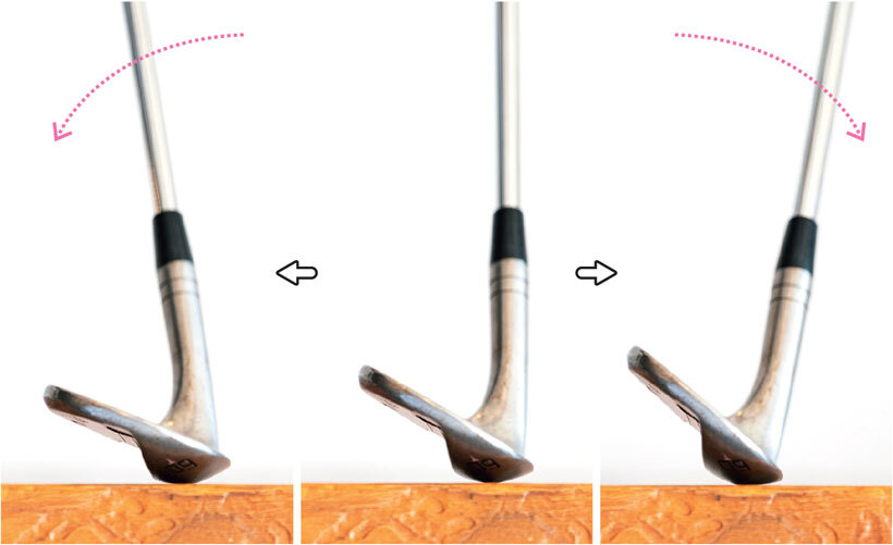 ウェッジのシャフトの角度の違い