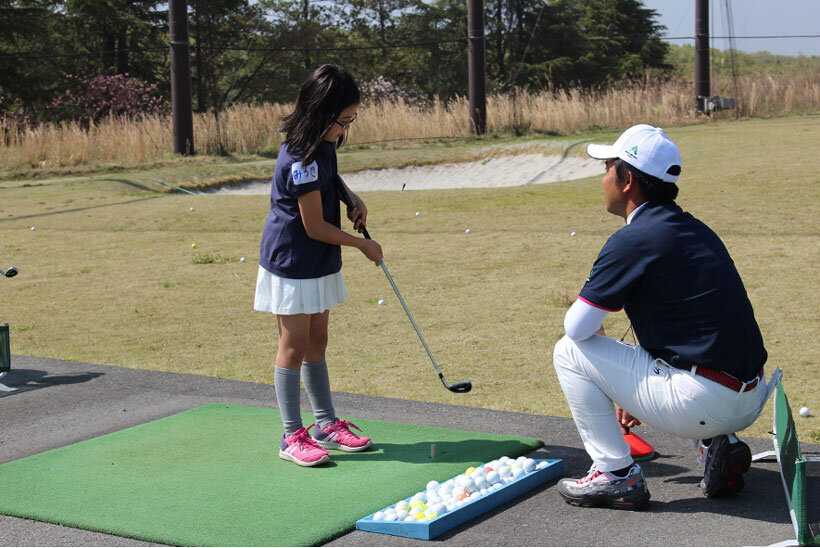 ファーストティイベントの様子。