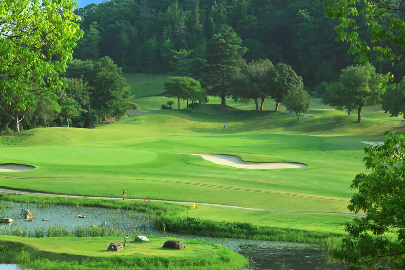 六甲カントリー俱楽部の15番ホール