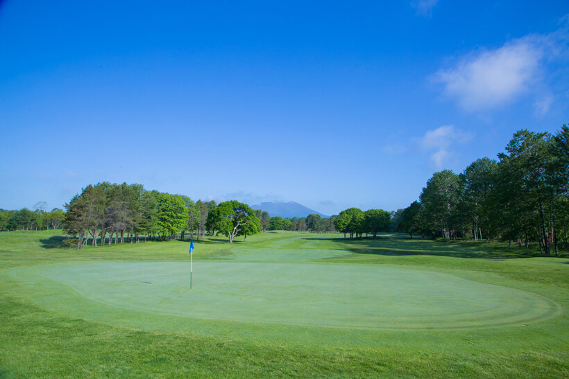 樽前カントリークラブ、南コース・2番ホール。