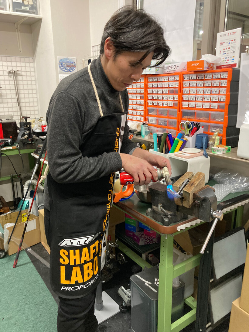 ゴルフ工房の様子