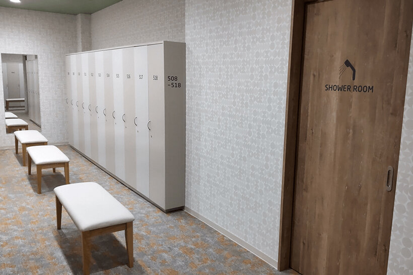 皆川城カントリークラブの女性用ロッカールーム