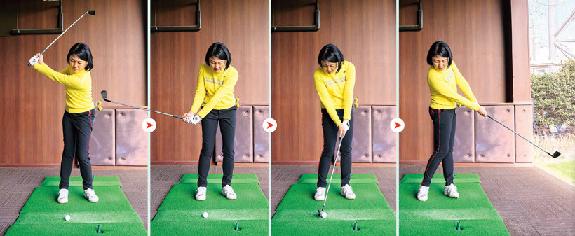 【林の中に入った時の打ち方②】上から叩きつけるパンチショットで！