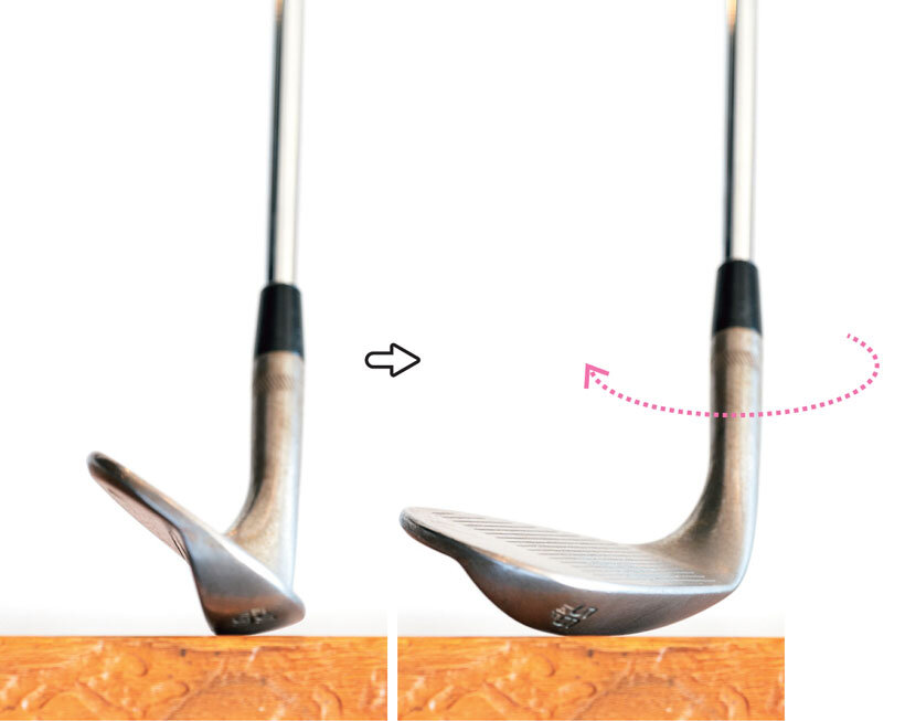 ウェッジのフェースのちがい