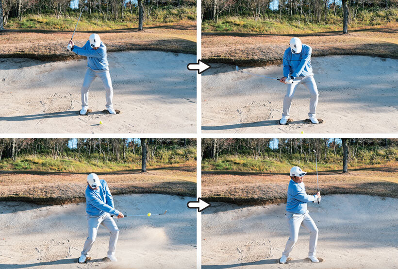 バンカーショットの正しいスイング