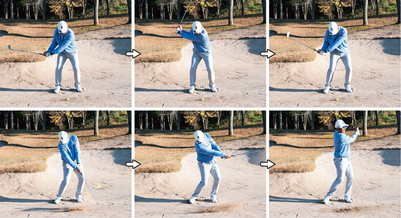 バンカーショットの正しいスイング